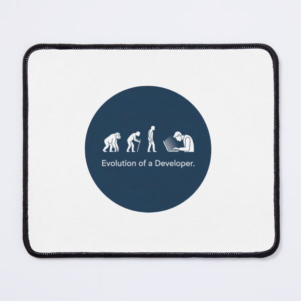 Item preview, Evolution of a Developer - Funny Programming Sticker designed and sold by ZYNORAworld.