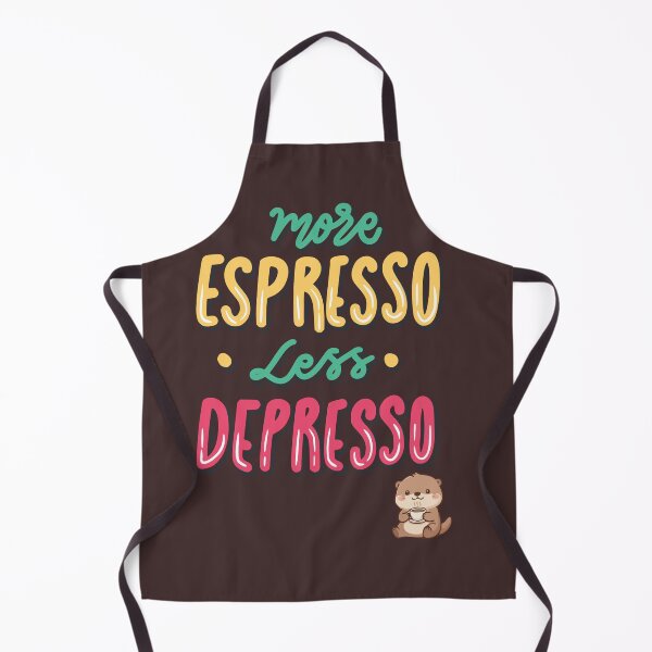 Item preview, More Espresso Less Depresso – Cute Coffee Quote designed and sold by jyotsanafinds.