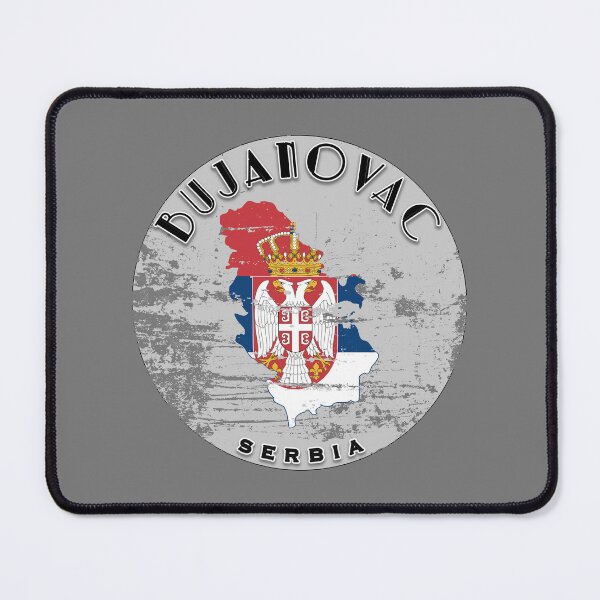 Item preview, Bujanovac Serbia Flag Worn designed and sold by World Designs.