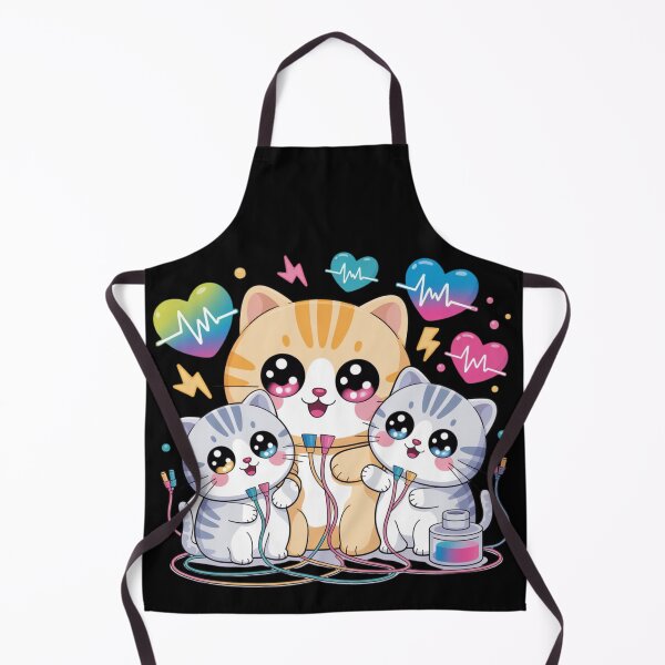 Item preview, Electrophysiology and kawaii cat designed and sold by DamioPolArt.
