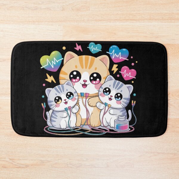 Item preview, Electrophysiology and kawaii cat designed and sold by DamioPolArt.
