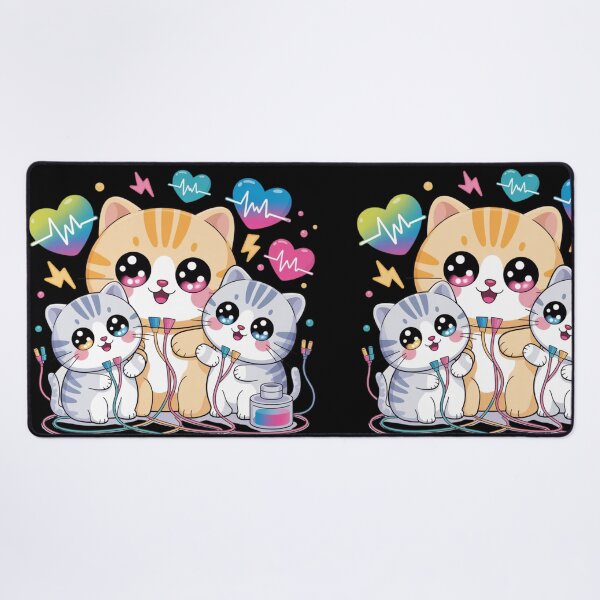 Item preview, Electrophysiology and kawaii cat designed and sold by DamioPolArt.