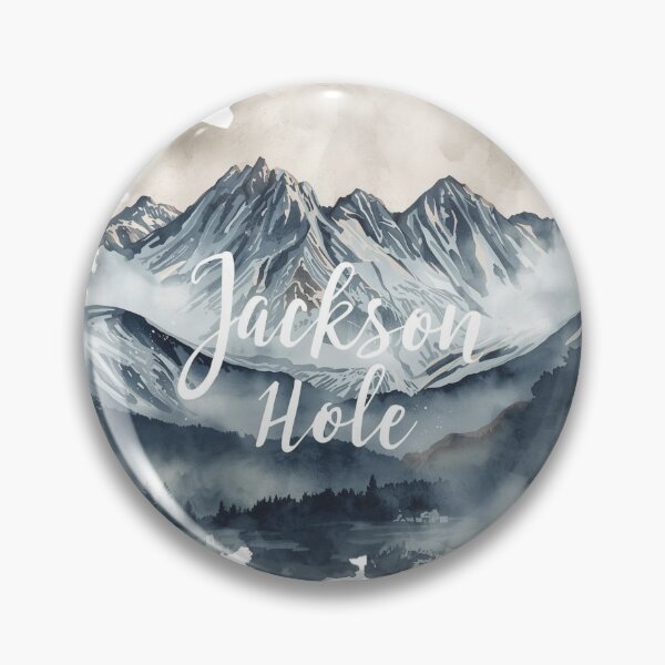Item preview, Jackson Hole alpine landscape in winter watercolor designed and sold by StormArte.
