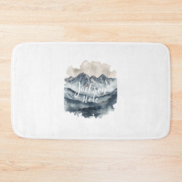 Item preview, Jackson Hole alpine landscape in winter watercolor designed and sold by StormArte.