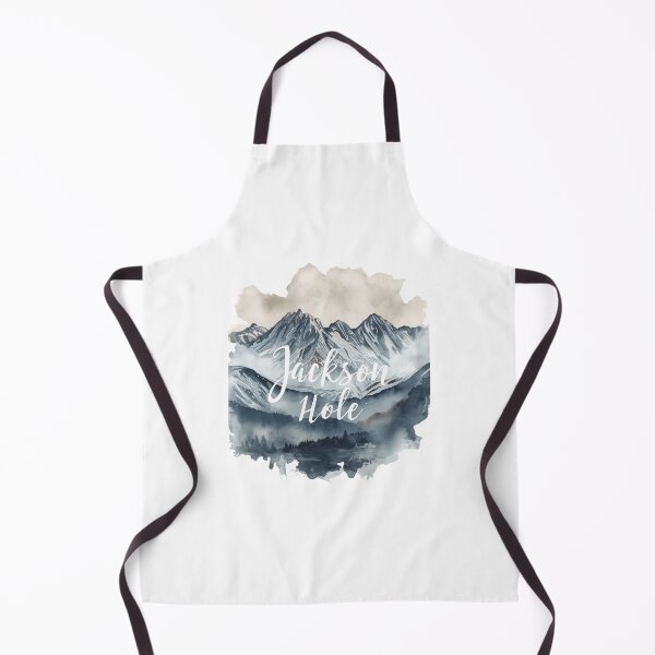 Item preview, Jackson Hole alpine landscape in winter watercolor designed and sold by StormArte.