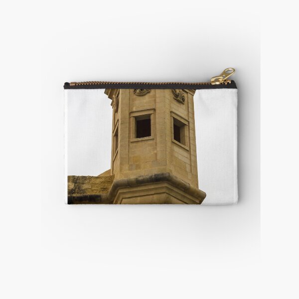 Item preview, Historic Stone Turret With Decorative Eye Carvings On Corner Fortification Tower, Ancient Architectural Facade Detail designed and sold by Nmallia.