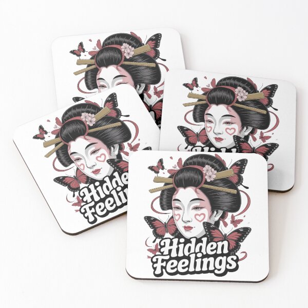 Item preview, Hidden Feelings - Japanese Geisha Cherry Blossom Butterfly Valentine designed and sold by DarylWelsh2024.