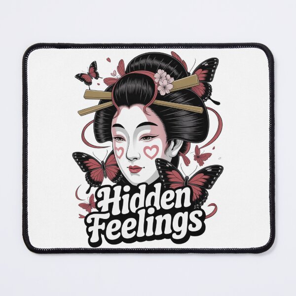 Item preview, Hidden Feelings - Japanese Geisha Cherry Blossom Butterfly Valentine designed and sold by DarylWelsh2024.