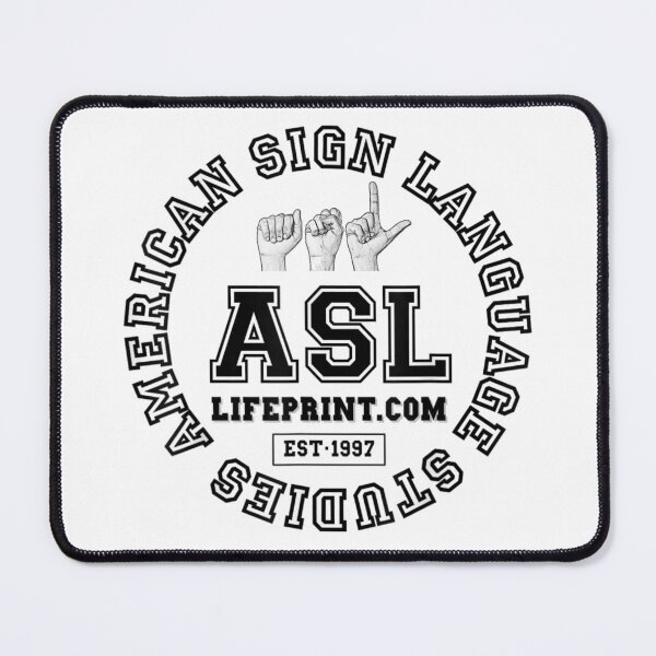Item preview, American Sign Language Studies Lifeprint ASL Interpreter Deaf Culture Education Art designed and sold by SaboCollita.