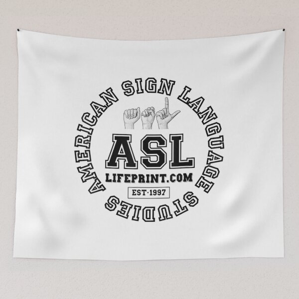 Item preview, American Sign Language Studies Lifeprint ASL Interpreter Deaf Culture Education Art designed and sold by SaboCollita.