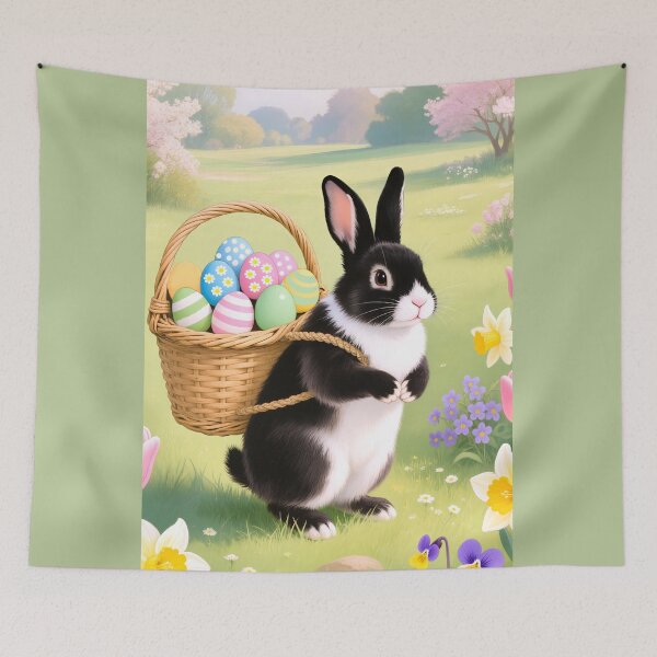 Item preview, Easter bunny black and white designed and sold by Kamoufleur.