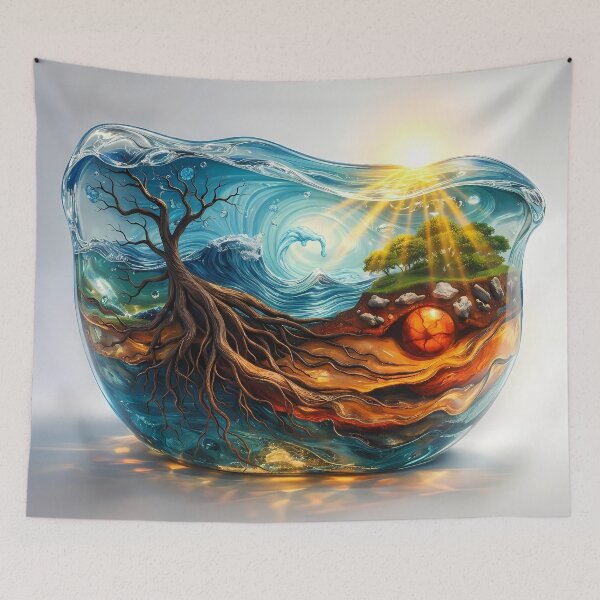 Item preview, Elements of Earth in Glass Sculpture designed and sold by cuprum.