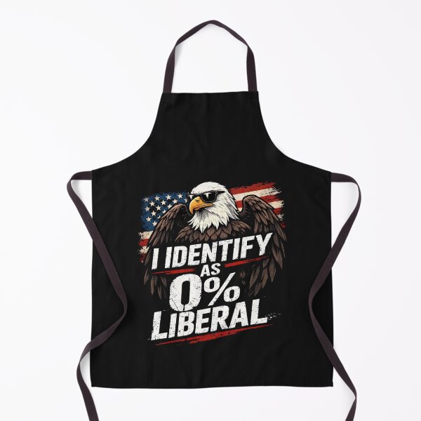Item preview, I Identify As 0 Percent Liberal Funny Conservative designed and sold by Pawsome Quotes.