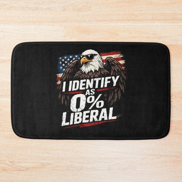 Item preview, I Identify As 0 Percent Liberal Funny Conservative designed and sold by Pawsome Quotes.
