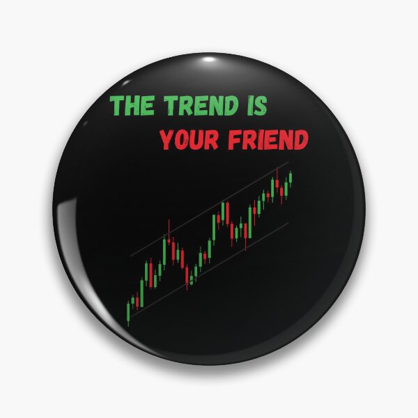 Item preview, The Trend Is Your Friend – Trading Candlestick Chart Design designed and sold by PXEpic.