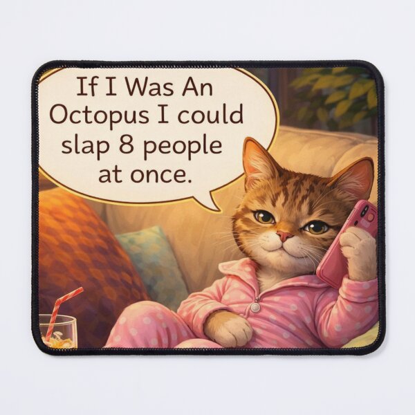 Item preview, Funny Cat Talking On The Phone designed and sold by VFWChuck.
