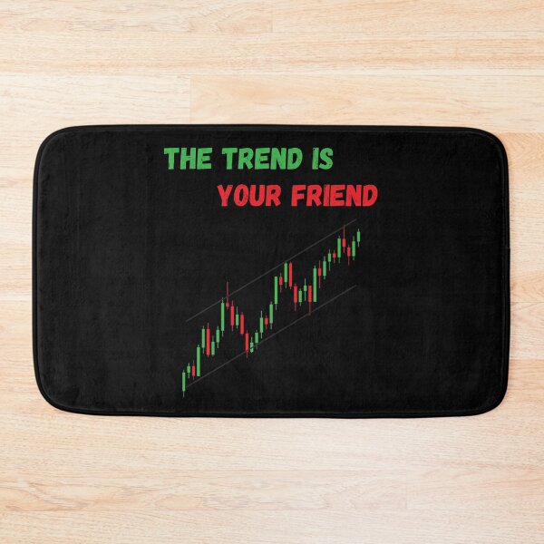Item preview, The Trend Is Your Friend – Trading Candlestick Chart Design designed and sold by PXEpic.
