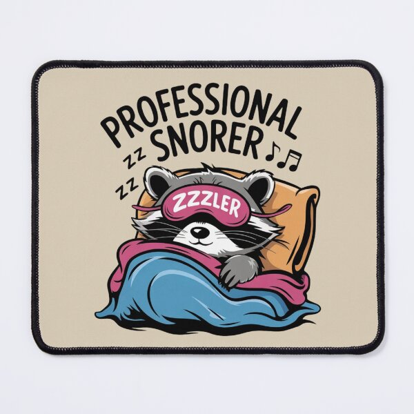 Item preview, Professional Snorer Funny Raccoon Sleep Mask designed and sold by Design_Your_Day.