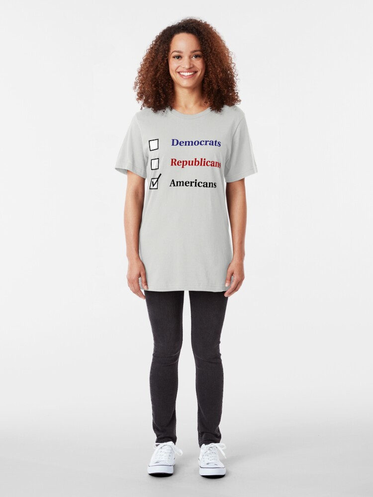 Alternate view of Election Ballot - Americans for Light T's Slim Fit T-Shirt