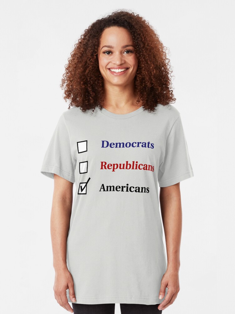 Alternate view of Election Ballot - Americans for Light T's Slim Fit T-Shirt