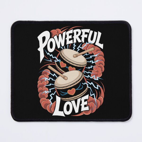 Item preview, Powerful Love - Japanese Taiko Drums Valentine Heartbeat Energy designed and sold by DarylWelsh2024.