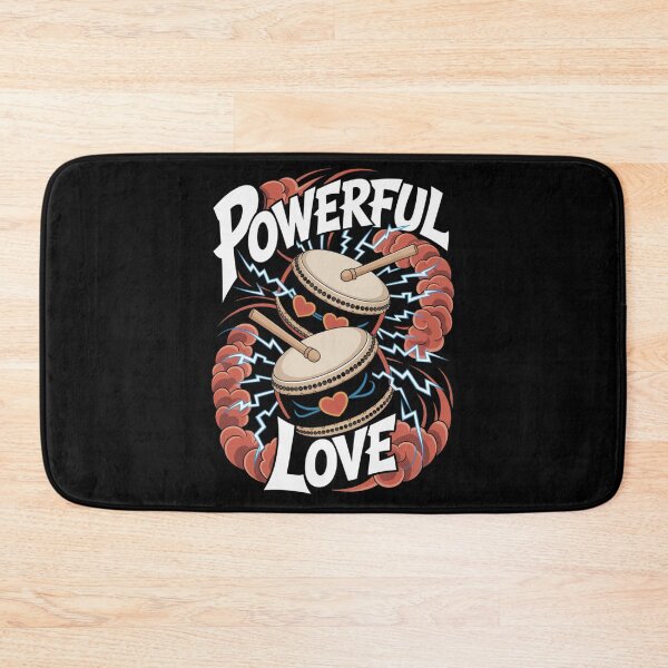 Item preview, Powerful Love - Japanese Taiko Drums Valentine Heartbeat Energy designed and sold by DarylWelsh2024.
