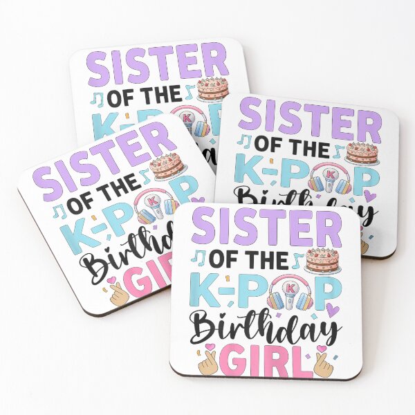 Item preview, Sister of the K-Pop Birthday Girl Cute Music Fan Party Outfit designed and sold by EvelysEmelia.