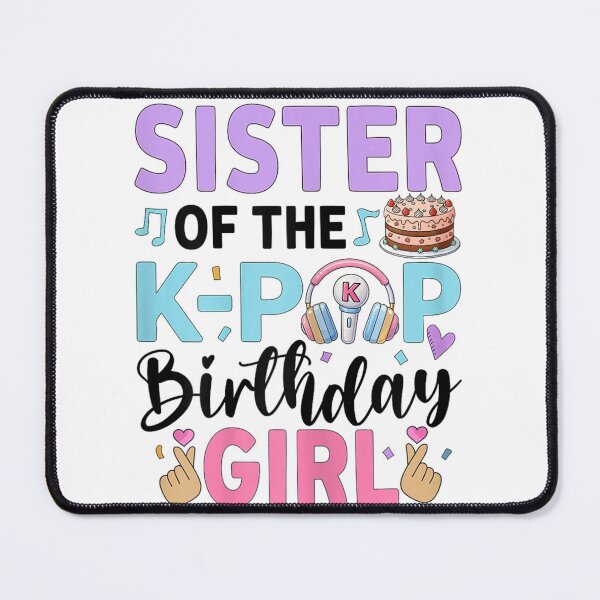 Item preview, Sister of the K-Pop Birthday Girl Cute Music Fan Party Outfit designed and sold by EvelysEmelia.