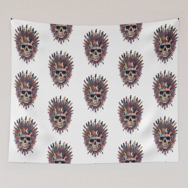 Item preview, Rock Skull Guitar Explosion – Electric Music Art designed and sold by StormArte.