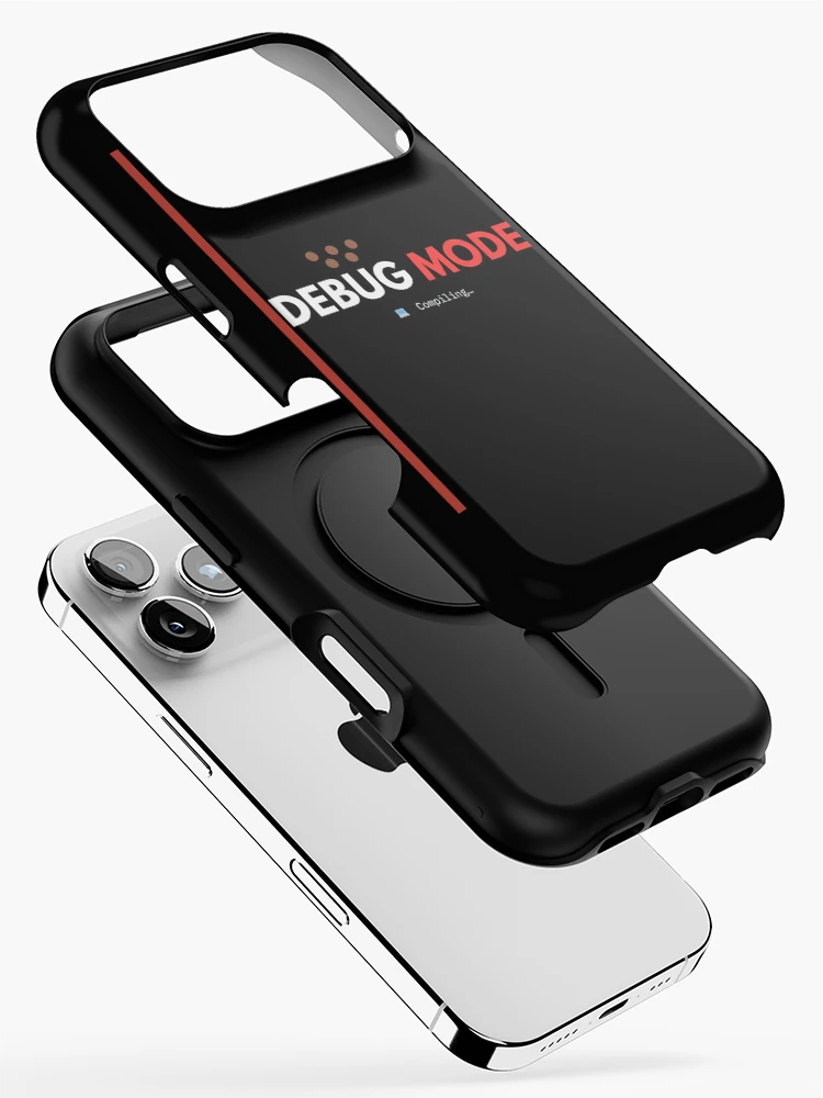 Thumbnail 2 of 4, iPhone Case, Debug Mode – Compiling.. – Programmer Humor Design designed and sold by AltMain.