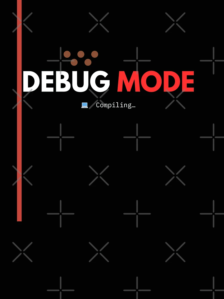 Thumbnail 4 of 4, Relaxed T-Shirt, Debug Mode – Compiling.. – Programmer Humor Design designed and sold by AltMain.
