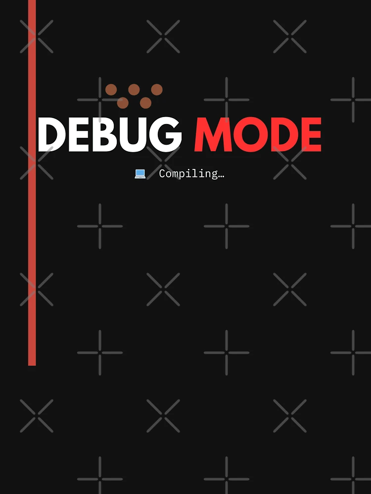 Thumbnail 6 of 6, Premium Oversized Hoodie, Debug Mode – Compiling.. – Programmer Humor Design designed and sold by AltMain.