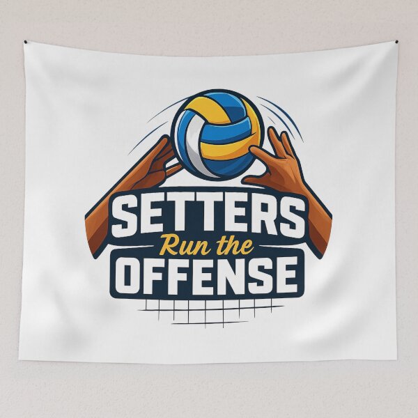 Item preview, Setters Run The Offense Volleyball T-shirt designed and sold by RMTrendy.