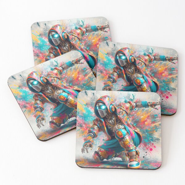 Item preview, Colorful robotic street artist designed and sold by paulrommer.