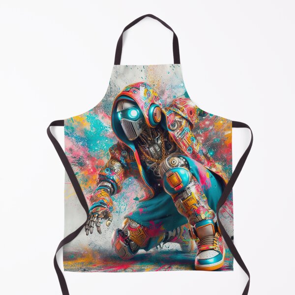 Item preview, Colorful robotic street artist designed and sold by paulrommer.