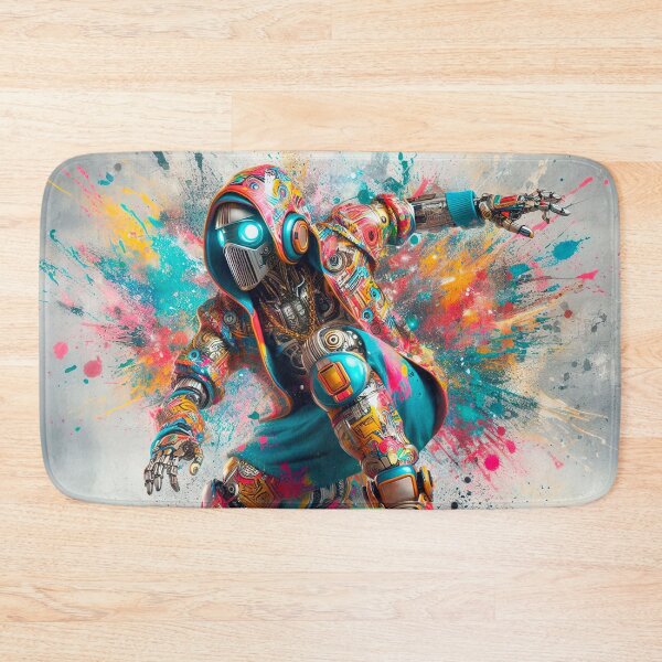 Item preview, Colorful robotic street artist designed and sold by paulrommer.
