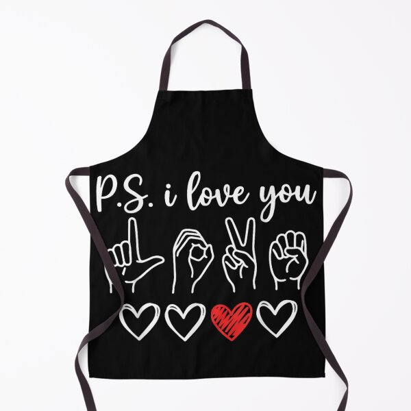 Item preview, P.S. I Love You American Sign Language ASL Hand Signs Heart designed and sold by Gargamal.