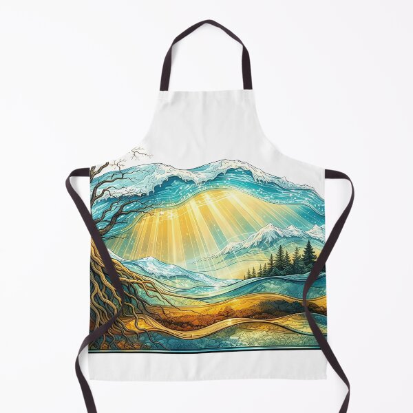Item preview, Landscape with Radiant Sunrays designed and sold by cuprum.