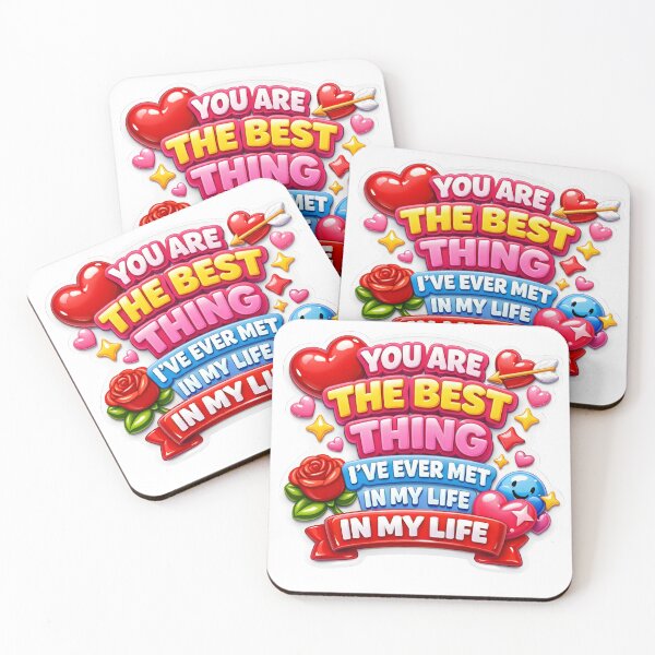 Item preview, Valentine, Modern 3D Puffy Best Thing I've Ever Met IN MY LIFE designed and sold by Supergrafix07.