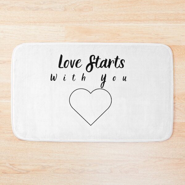 Item preview, Love Starts With You – Minimal Heart Typography Design designed and sold by FreshLineArts.