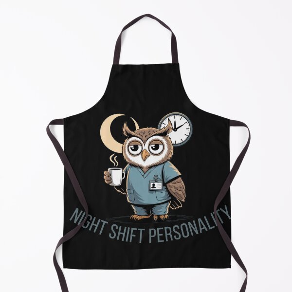 Item preview, Night Shift Personality – Funny Owl Nurse Design for Night Shift Workers designed and sold by HubCreates.