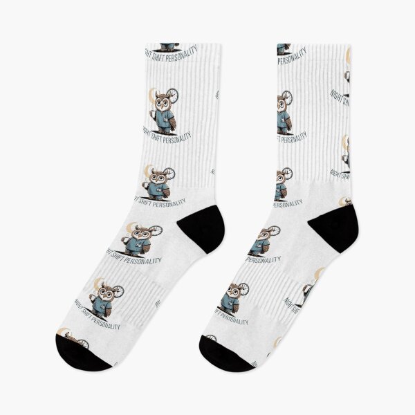 Item preview, Night Shift Personality – Funny Owl Nurse Design for Night Shift Workers designed and sold by HubCreates.