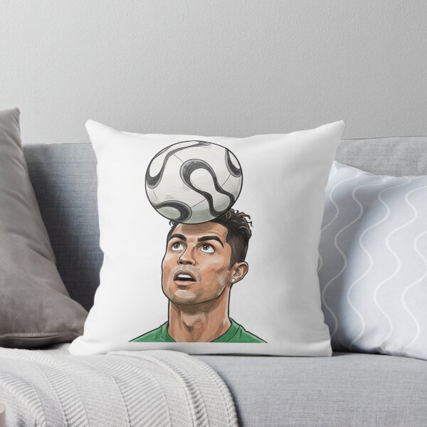 Item preview, Ronaldo Football Header Sticker | Soccer Goal Illustration designed and sold by ArtistSupplyLab.