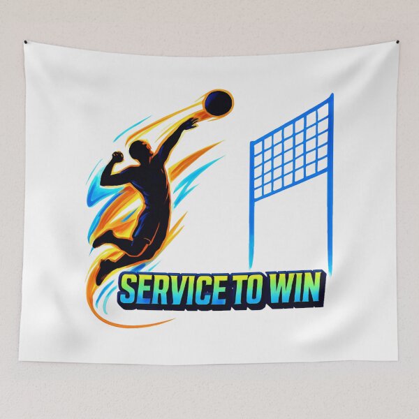 Item preview, Service To Win Volleyball T-Shirt designed and sold by RMTrendy.