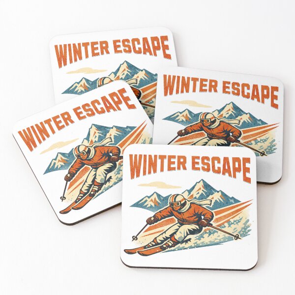 Item preview, Retro Winter Skiing - Alpine Skier designed and sold by Jakarprint.