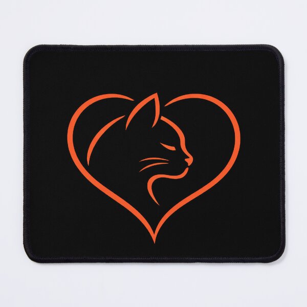 Item preview, Adorable Cat Holding Red Heart Graphic designed and sold by PrintAtelier.