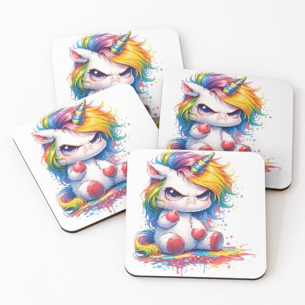 Item preview, Grumpy Unicorn – Cute but Moody | Funny Unicorn Design designed and sold by Tinosshop.