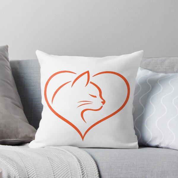 Item preview, Adorable Cat Holding Red Heart Graphic designed and sold by PrintAtelier.