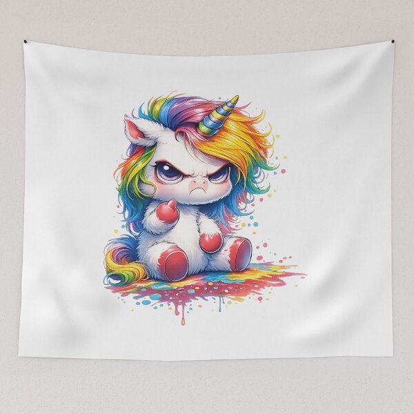 Item preview, Grumpy Unicorn – Cute but Moody | Funny Unicorn Design designed and sold by Tinosshop.