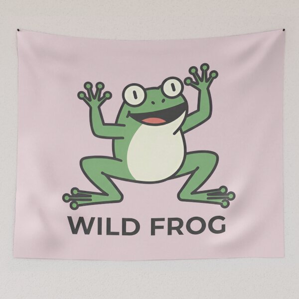 Item preview, Wild Frog Sticker – Chaotic Frog Energy Funny Meme Shirt designed and sold by ZyxDes.